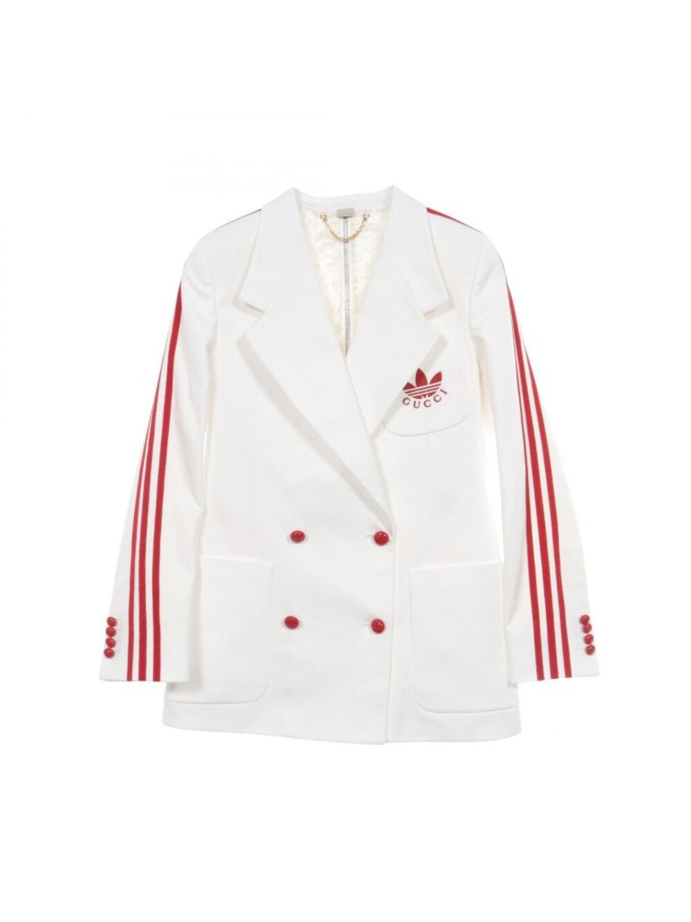 Gucci Tailored Jacket Adidas Jersey Double Breasted